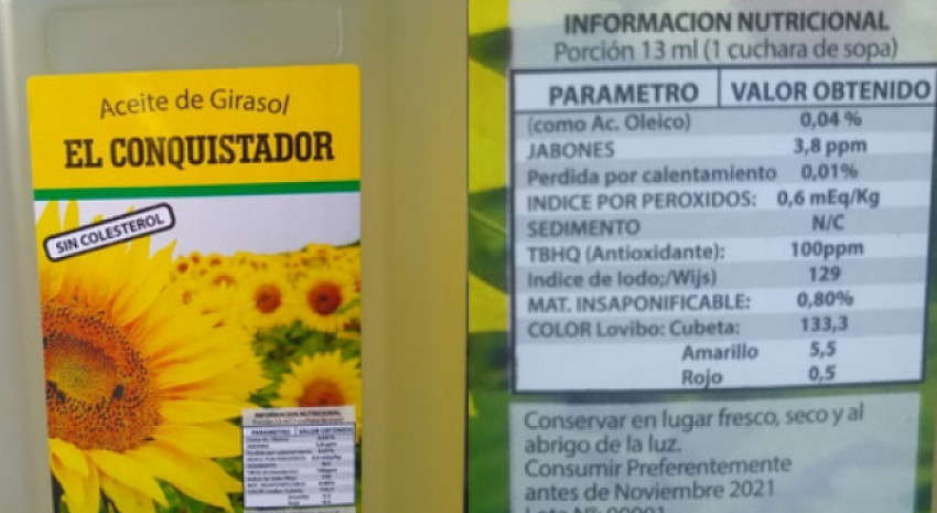 La ANMAT prohibió un aceite de girasol