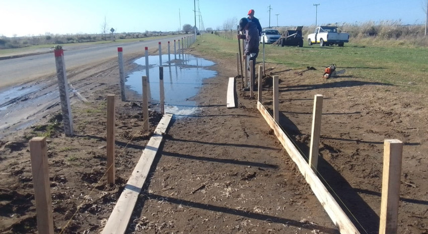 Comenzó a construirse la bicisenda del Paraje Pavón