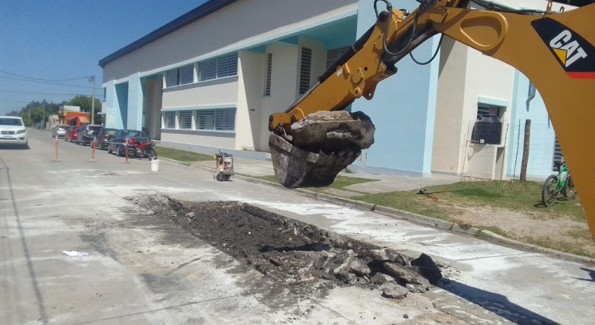 Siguen las tareas de mejoras en Casco Urbano