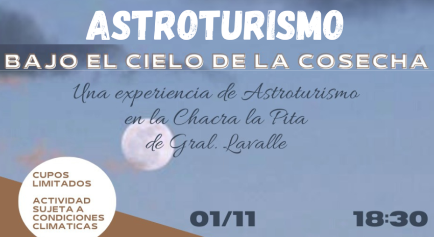 Este viernes habrá un espectáculo de “Astroturismo” en Las Chac