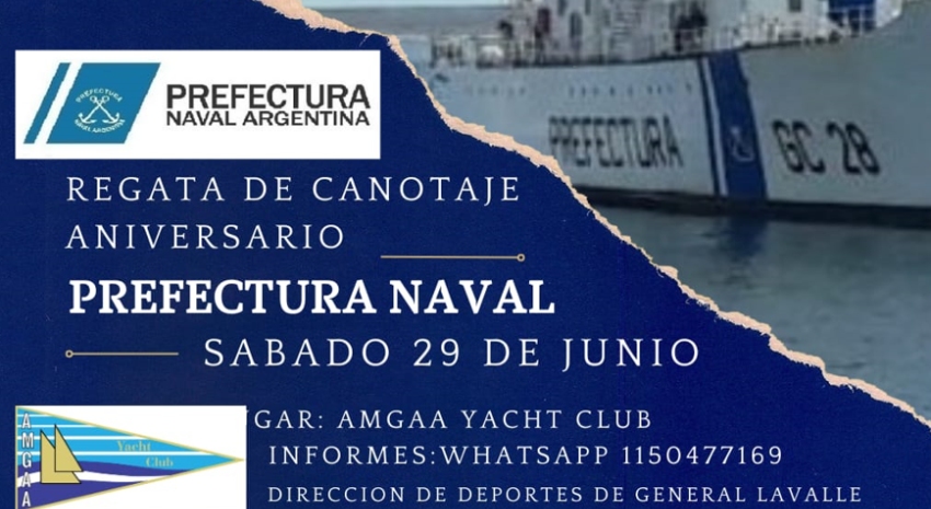 Este sábado se realizará en Lavalle la “Regata Anivesario