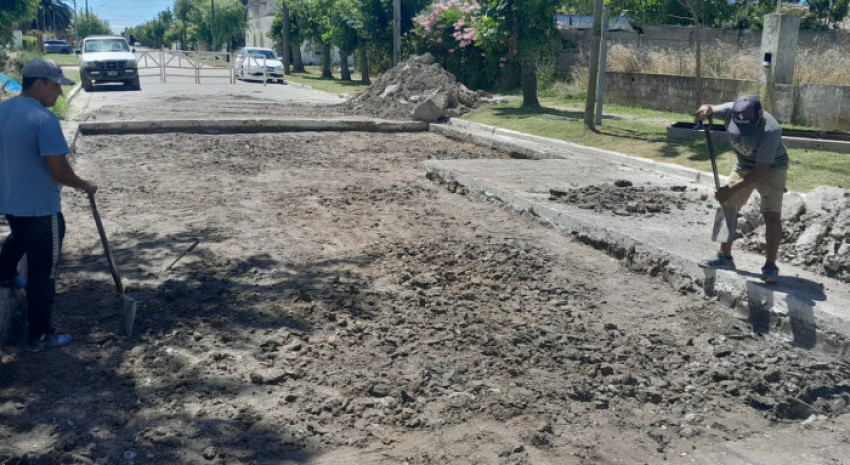 Se hicieron tareas de mejoras en Casco Urbano