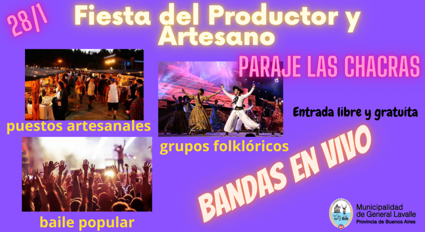 Este sábado se realizará la “Fiesta del Productor y Artesano” en