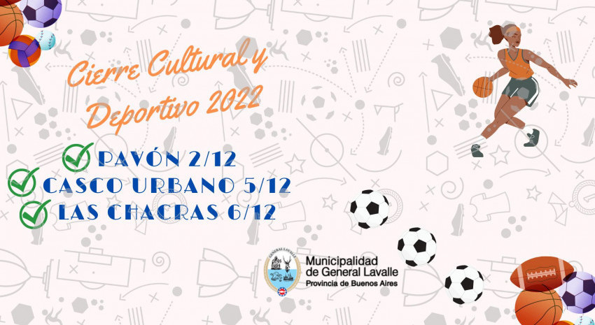 Mañana viernes habrá cierre “Cultural y Deportivo 2022” en Pav