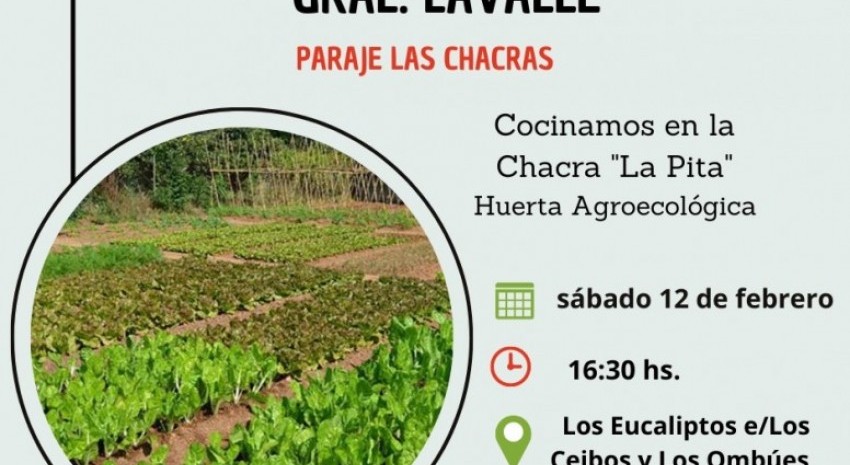 Mañana presentarán un nuevo Programa Gastronómico en Paraje Las Ch