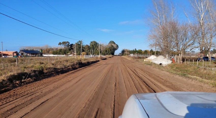 Realizan tareas de alteos y abovedamientos en las calles de Pavón