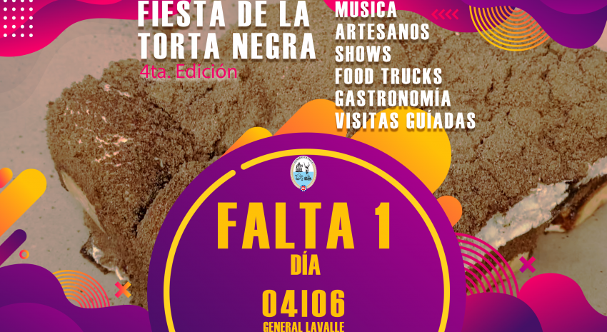 Falta solo 1 día para la “Fiesta de la Torta Negra